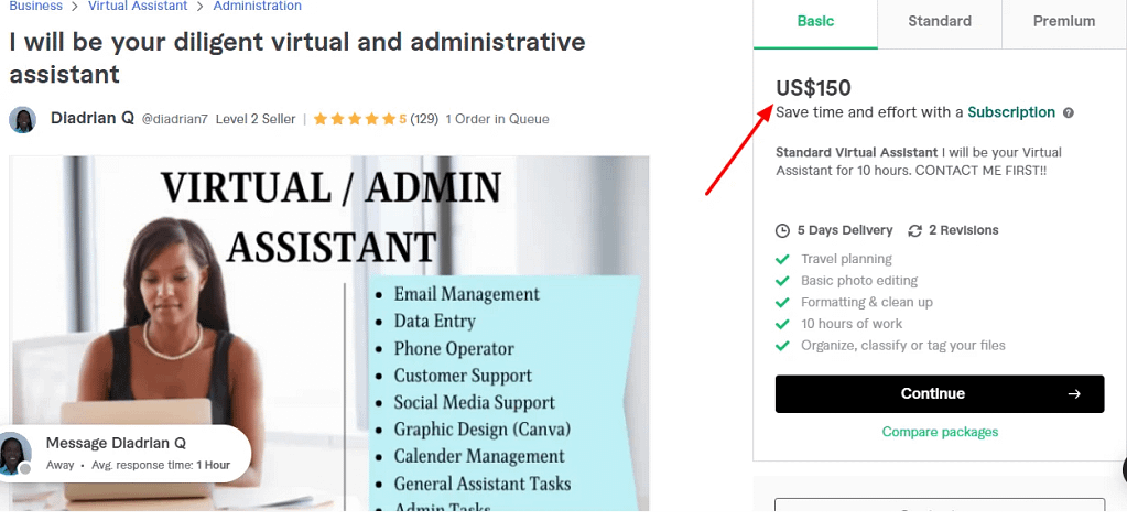 Virtual Assistant - Fiveer Service