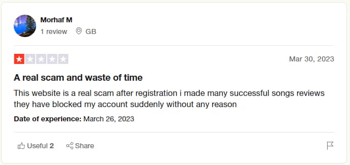 Slicethepie member's review