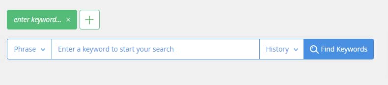 Jaaxy search box